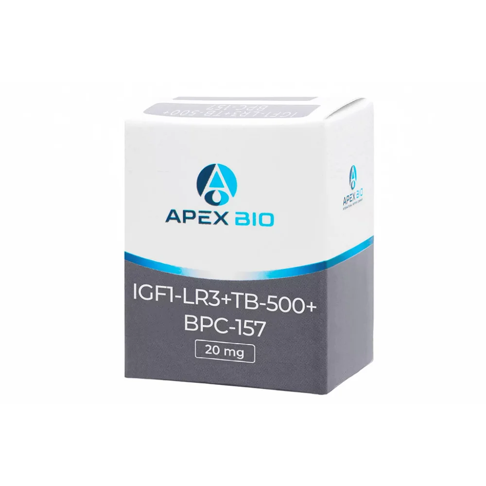 Apex Bio IGF1-LR3 + TB-500 + BPC-157 Onarım ve Kas Gelişim Kompleksi 20 mg