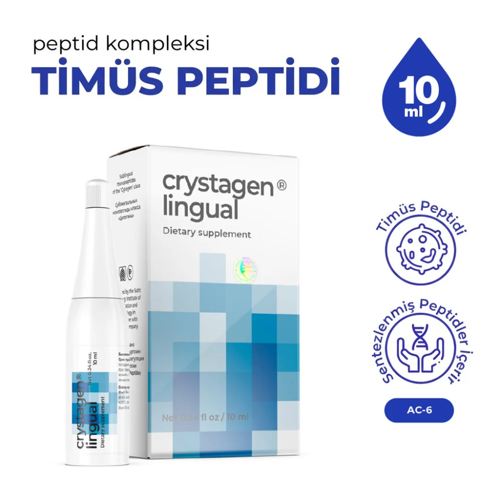 Crystagen AC-6 Lingual - Bağışıklık Sistemi İçin Kompleks - Peptit.life