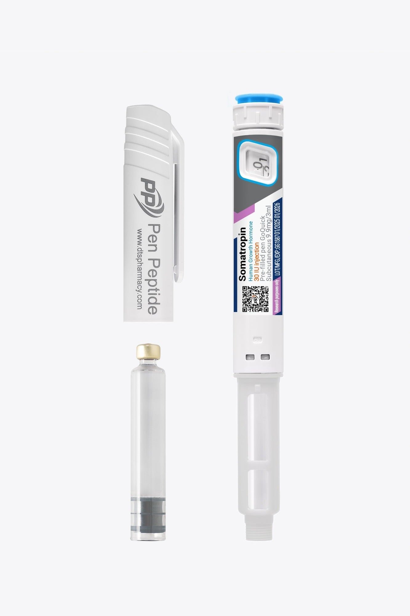 Somatropin HGH (Human Growth Hormone) 30 IU | 9.9mg